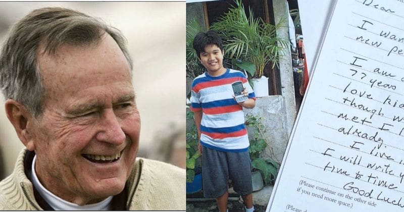 George Bush Sr was pen pals with a Filipino boy, writing heartwarming notes and secretly sponsoring him for 10 years