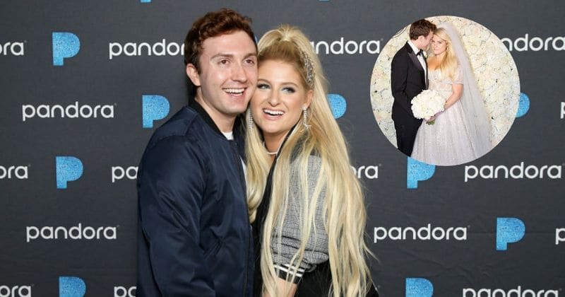 Meghan Trainor gets married to Daryl Sabara in an intimate backyard wedding ceremony