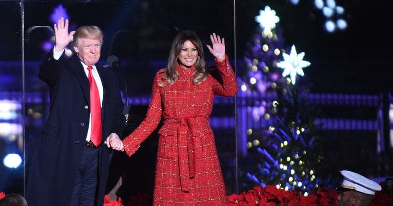Melania flies back from Mar-a-Lago to be with President Trump who is 'all alone' in the White House