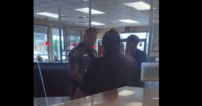 Cop called to remove homeless man who was 'asking for scraps' from restaurant buys him a meal instead