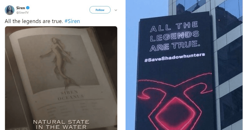 Did Freeform just troll Shadowhunters fans again? Network uses hit show tagline for new project 'Siren'