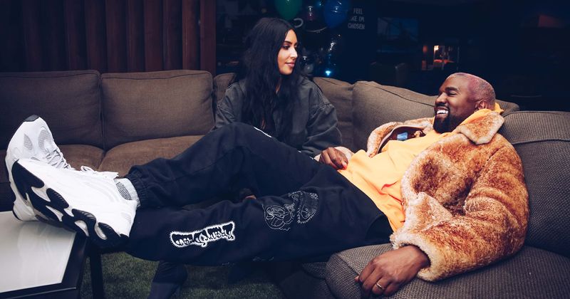 Kim Kardashian had a wardrobe malfunction during her Christmas party which left Kanye West quite 'satisfied'