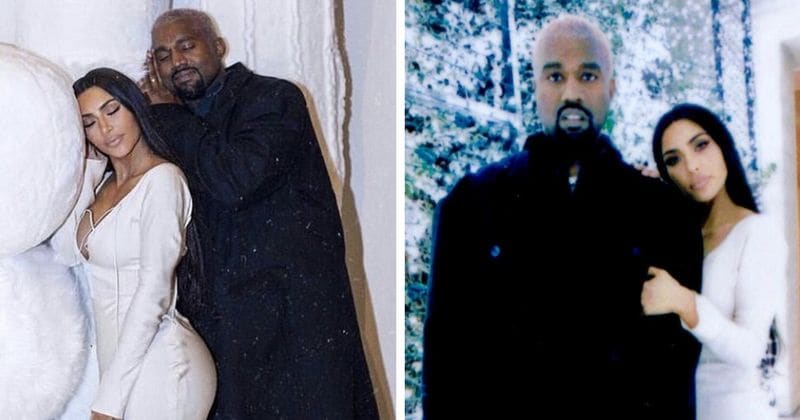 Kim Kardashian had a wardrobe malfunction during her Christmas party which left Kanye West quite 'satisfied'