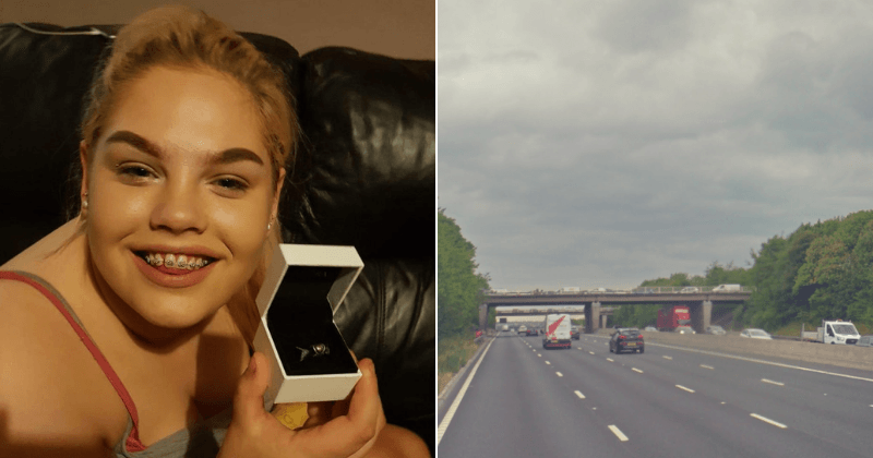 18-year-old girl dies after plunging from bridge over a motorway and getting hit multiple times by oncoming traffic