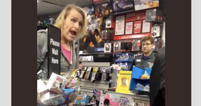 'I'll show you a f***ing sir': Transgender woman challenges shop clerk to a fight after being called 'sir'
