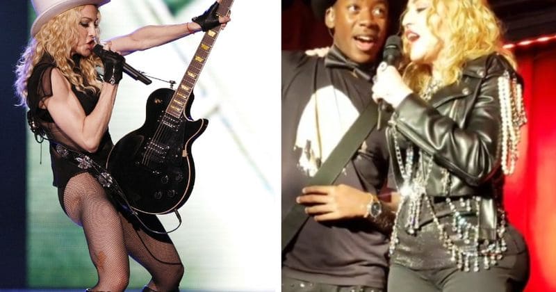 Madonna sparks rumors of butt enhancement as she displays curvier backside during NYE performance at Stonewall Inn