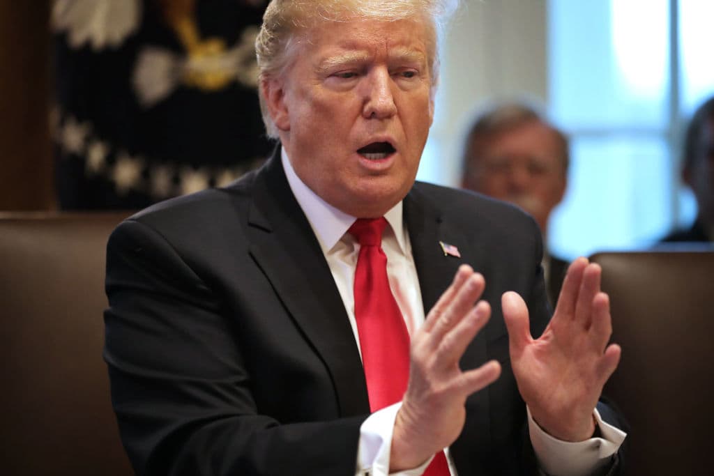 Trump, however, took to Twitter on Friday morning and said that Democrats "only want to impeach me because they know they can’t win 2020.” (Getty Images)