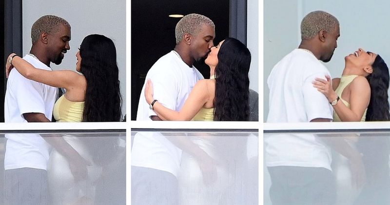 Kim Kardashian shares steamy kiss with Kanye West at their new $14 million luxury condo in Miami