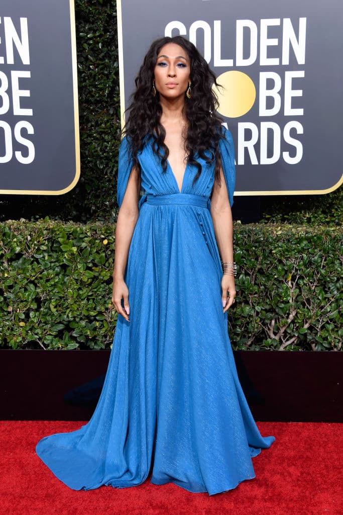 Mj Rodriguez, star of FX's 'Pose,' attends the 76th Annual Golden Globe Awards at The Beverly Hilton Hotel on January 6, 2019 in Beverly Hills, California. (Photo by Frazer Harrison/Getty Images)