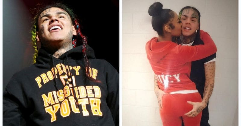 Tekashi 6ix9ine seen for the first time in prison as girlfriend Jade pays him a visit and plants a kiss on his cheek