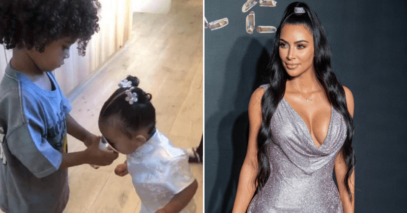 Kim Kardashian's daughter Chicago West bonds with older brother Saint at 'Alice in Wonderland' themed birthday party