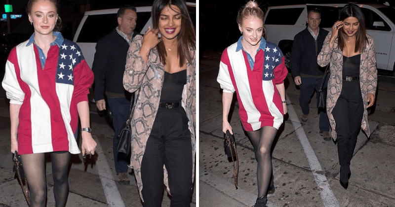 Priyanka Chopra and Sophie Turner enjoy girls night out at popular restaurant in West Hollywood