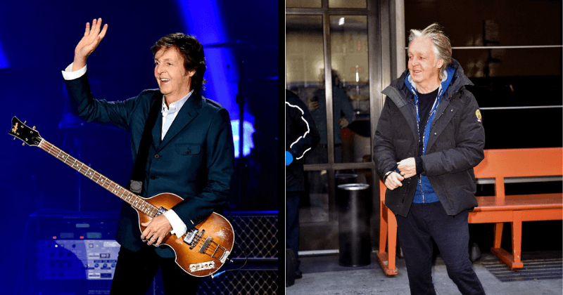 Paul McCartney says Hello silver curls, Goodbye black dye as he steps out in frigid New York