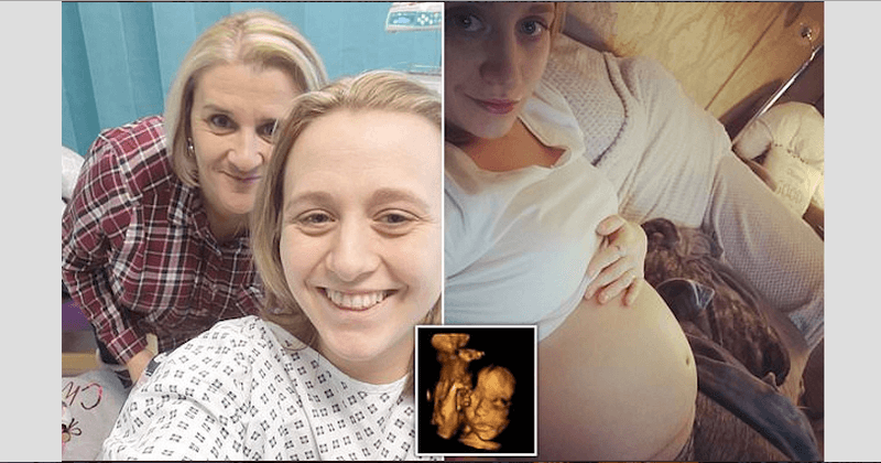 Unborn baby removed from mother-to-be's womb for treatment and then put back in groundbreaking operation