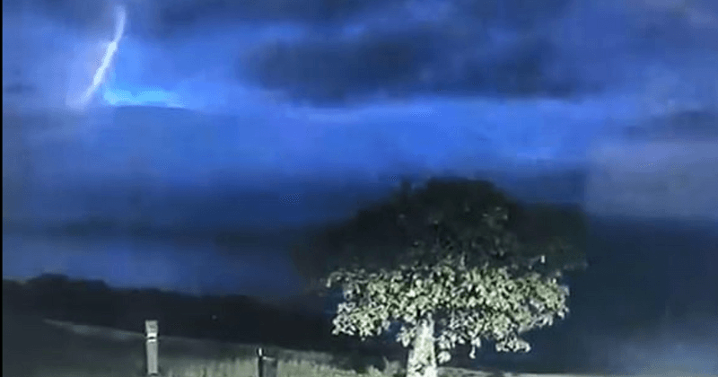 Police release eerie footage of UFO-like object hovering in the sky during thunderstorm: 'We are not alone'