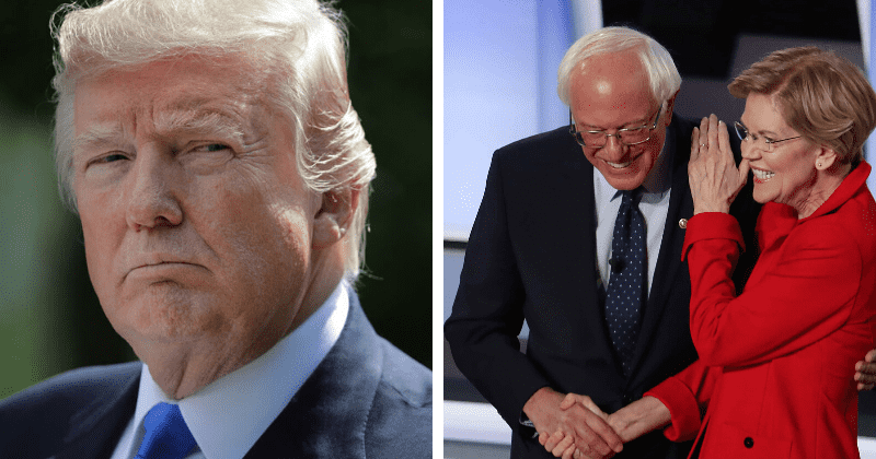 Trump to face competition from Biden, Sanders and Warren in battleground states, says new poll on 2020 elections