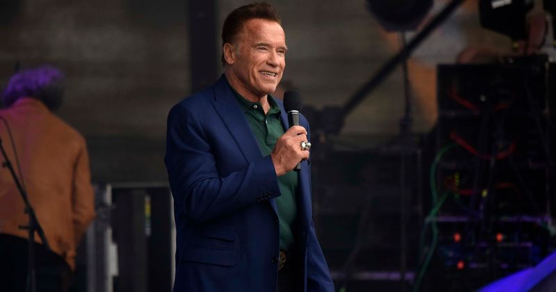 Arnold Schwarzenegger goes cycling with his 'hero' Greta Thunberg around Santa Monica after lending her his electric car earlier