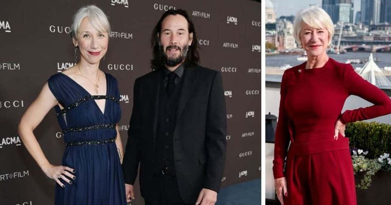 Keanu Reeves' girlfriend Alexandra Grant mistaken for Helen Mirren as couple make rare public appearance