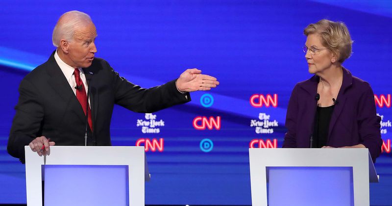 Joe Biden accuses Elizabeth Warren of being an elitist with a 'my way or the highway' approach to politics