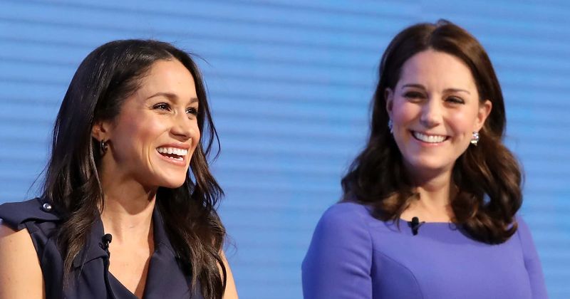 Kate Middleton and Meghan Markle step out in different shades of blue as they attend separate royal events