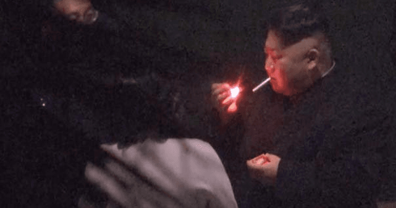 Kim Jong-un spotted smoking at train station in China on his way to meet Donald Trump in Vietnam