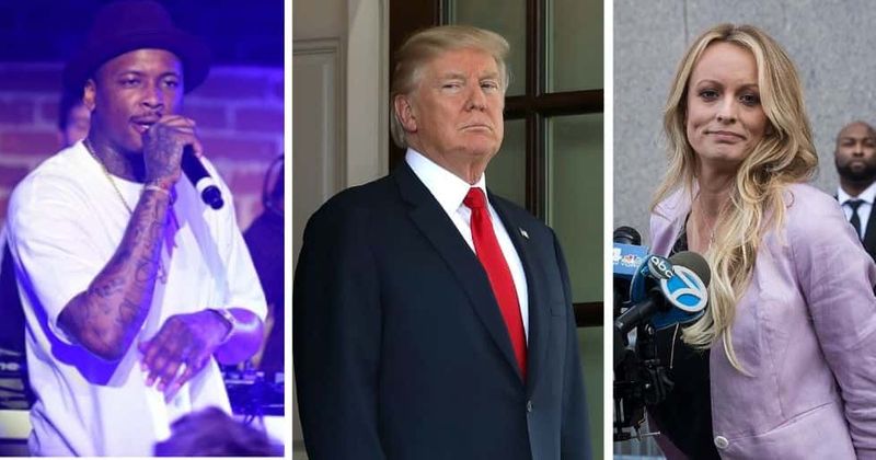 Stormy Daniels joins rapper YG on stage to sing 'F**k Donald Trump', claims she 'just laid there when they had sex'