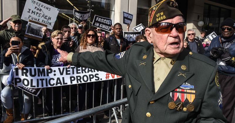 'Give me a fu**ing gun': World War II veteran threatens to shoot anti-Trump protesters at NY parade