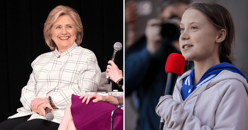 Hillary Clinton says grown-up male politicians are 'scared' of Greta Thunberg: 'She's rattling the ancient DNA that still exists in society'