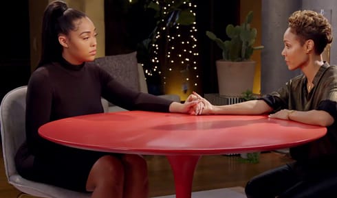 Jada consoles Jordyn on her Facebook Watch show 'Red Table Talk' on Friday (Facebook)