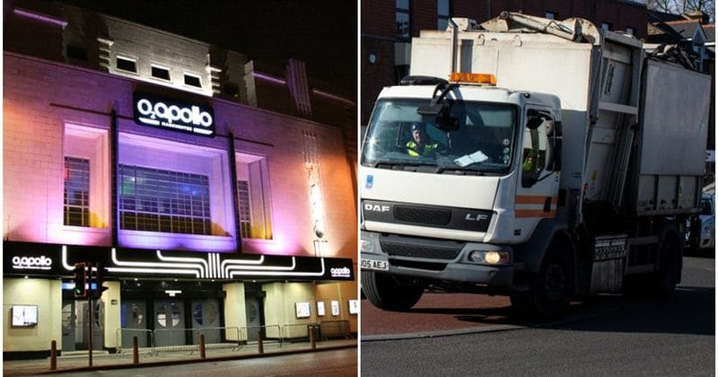 Homeless father crushed to death after trash bin that he was sleeping in is tipped into garbage truck in Manchester
