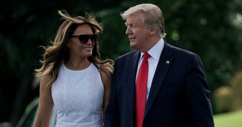 Donald Trump slams 'sick' CNN for scaring Melania by reporting he had a heart attack after unscheduled visit to Walter Reed