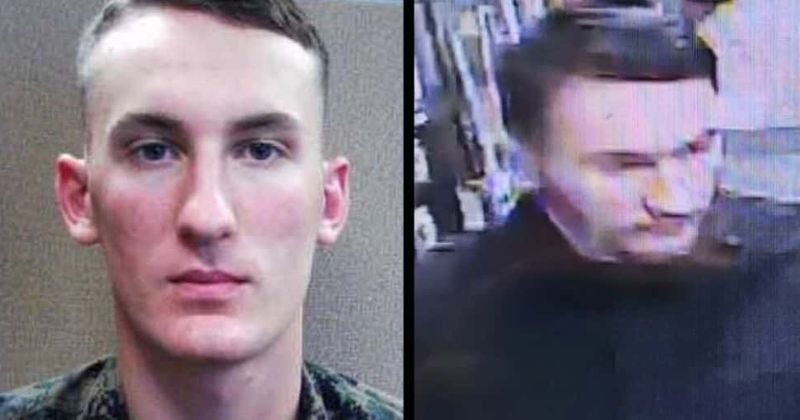 Marine deserter who killed stepfather 'after discovering he wasn't his real dad' arrested after three weeks on the run