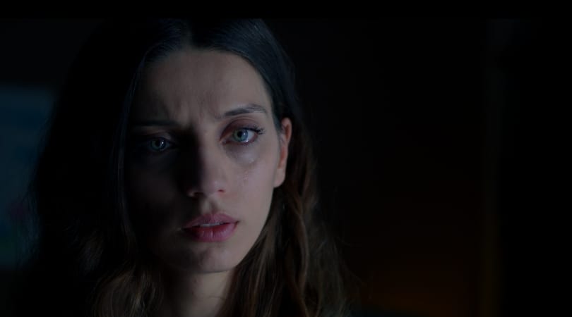 Francesca (Sarafyan) is a high-class escort, plastic and doll-like, her piercing green eyes being the only natural thing about her (Media Handout)