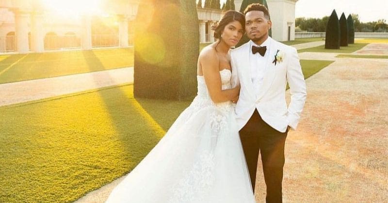 Chance the Rapper marries longtime girlfriend Kirsten Corley in the presence of good friends Kanye and Kim Kardashian