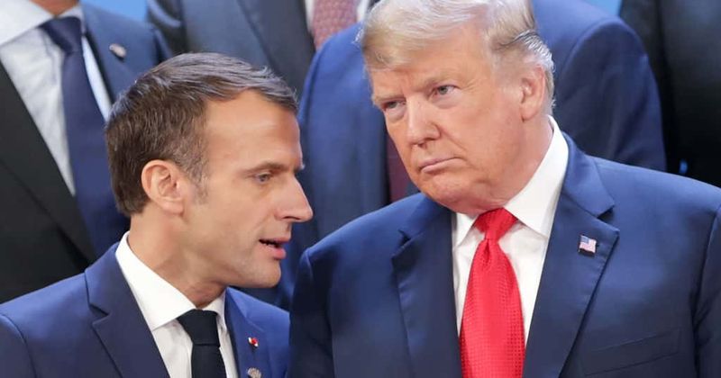 Trump trolls French President Emmanuel Macron, offers to give him 'some nice IS fighters' at the NATO summit