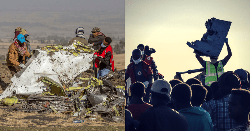 Ethiopian Airlines jet was spewing smoke, swerved and dipped before crash created basketball court-sized crater