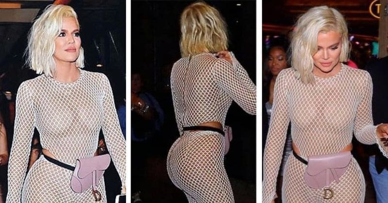 Khloe Kardashian shows off stunning curves in fishnet catsuit as she celebrates friend's birthday in Las Vegas