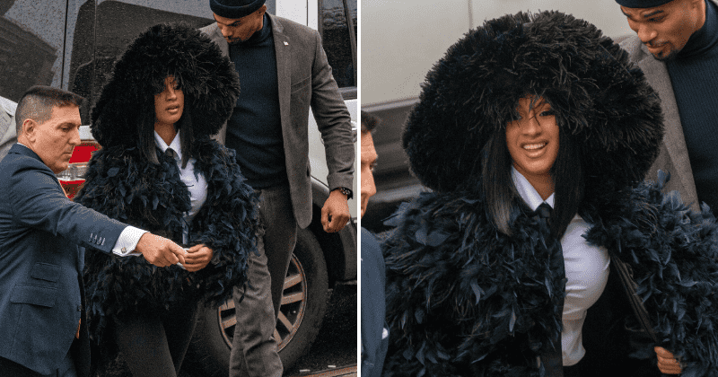 Rapper Cardi B arrives at New York court in style for court hearing on her felony strip club assault case