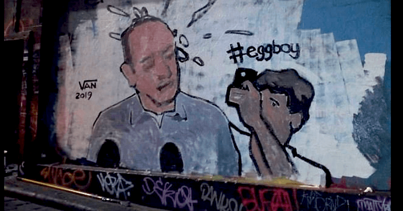 Teen who smashed egg on Aussie senator's head honored with a mural in Melbourne