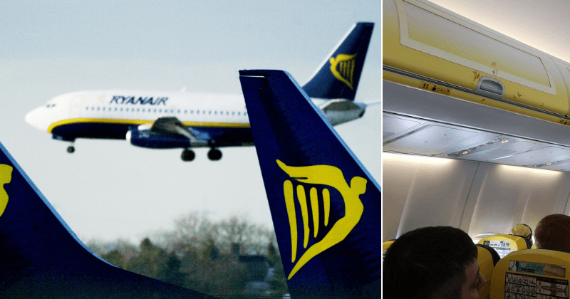 Ryanair passenger tries to break up mid-flight brawl but is left with his 'nose bitten off' and a bloody face instead