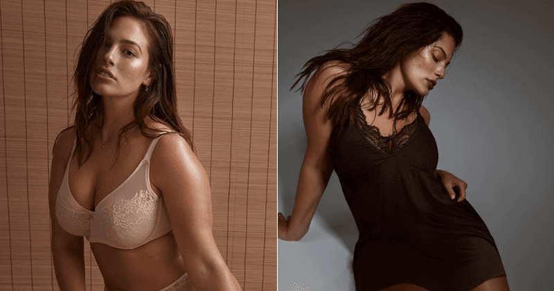Ashley Graham flaunts her stunning curves as she dons racy lingerie for new Addition Elle campaign