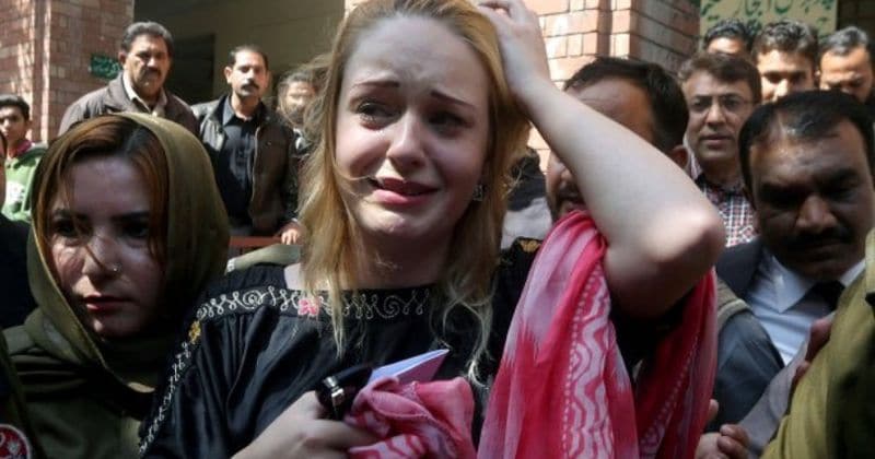 Czech model weeps after she is sentenced to 8 years in Pakistan for trying to smuggle heroin worth $1.3 million