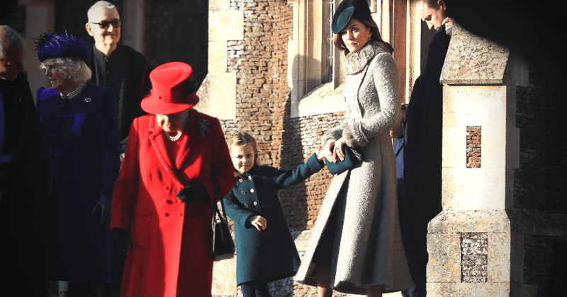 Kate Middleton looks stunning in grey coat on Christmas Day outing with Prince William, George and Charlotte