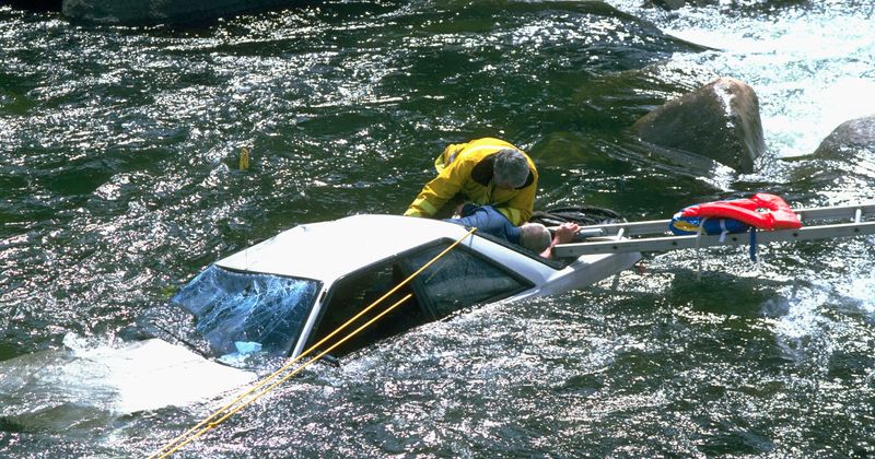 Father and one-year-old son killed after he allegedly crashes car into Pennsylvania river late at night