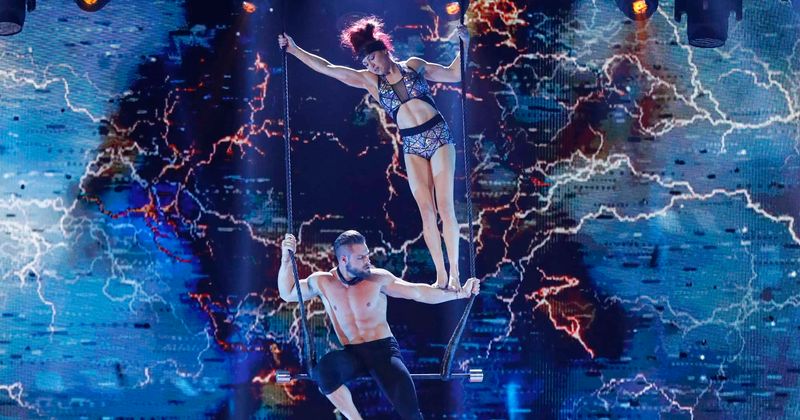 'America's Got Talent: The Champions' Season 2: Duo Transcend's dangerous trapeze act leaves fans spellbound