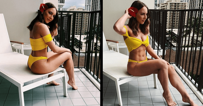 Eminem's daughter Hailie Scott Mathers, 23, flaunts her six-pack abs in sexy bikini
