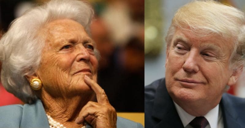 Barbara Bush kept a special clock that counted down days left in Donald Trump's term as president