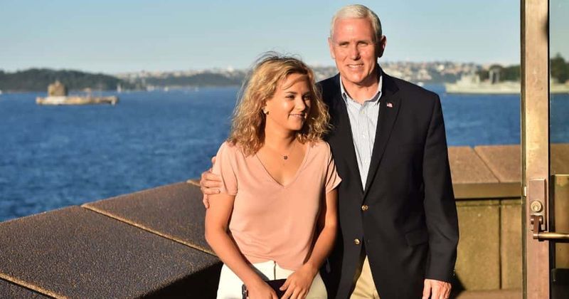 Mike Pence's daughter Charlotte shares first photo from her secret wedding held just days after Christmas