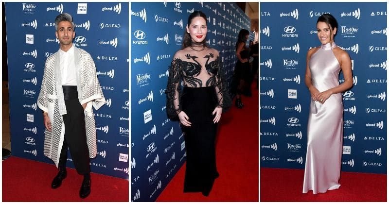 Olivia Munn, Tan France, Shangela among best dressed celebs at GLAAD red carpet