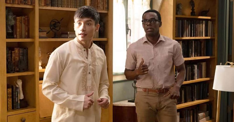 'The Good Place': William Jackson Harper and Manny Jacinto talk about best hidden Easter eggs